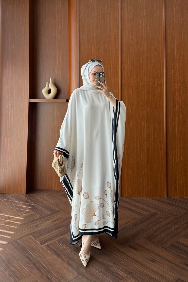 Elenora Kaftan Elbise - EKRU