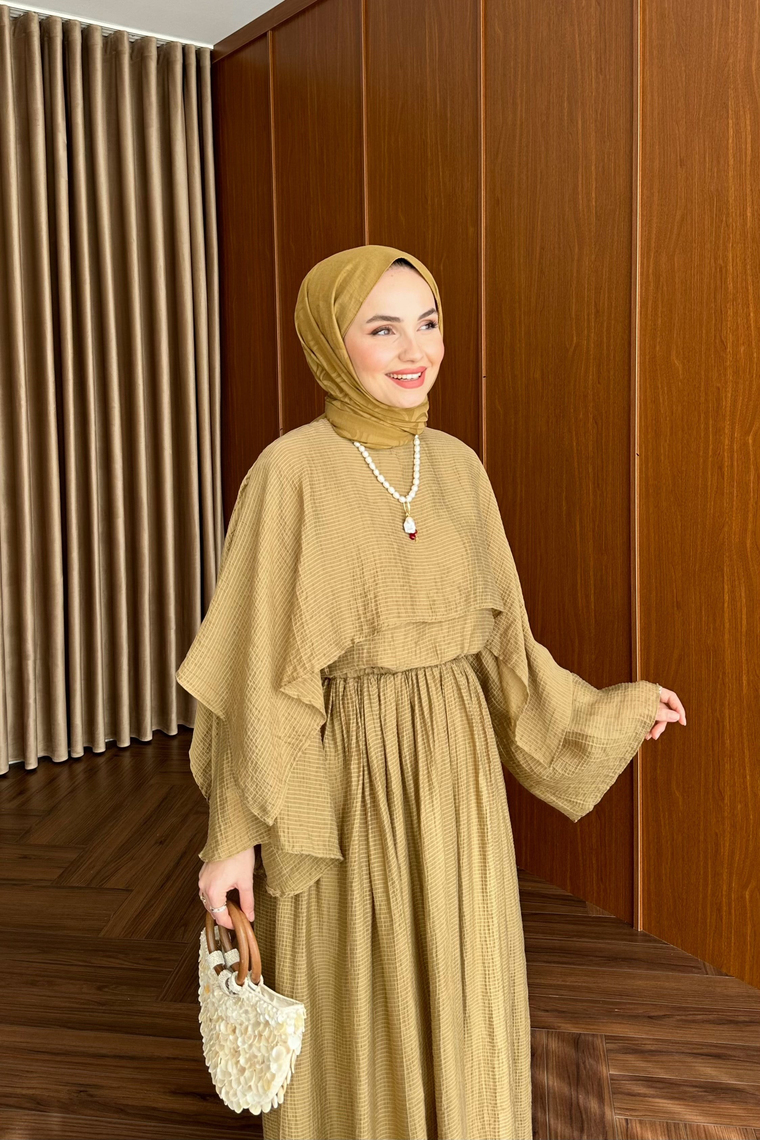 Fulia Üçlü Etek Takım - HARDAL