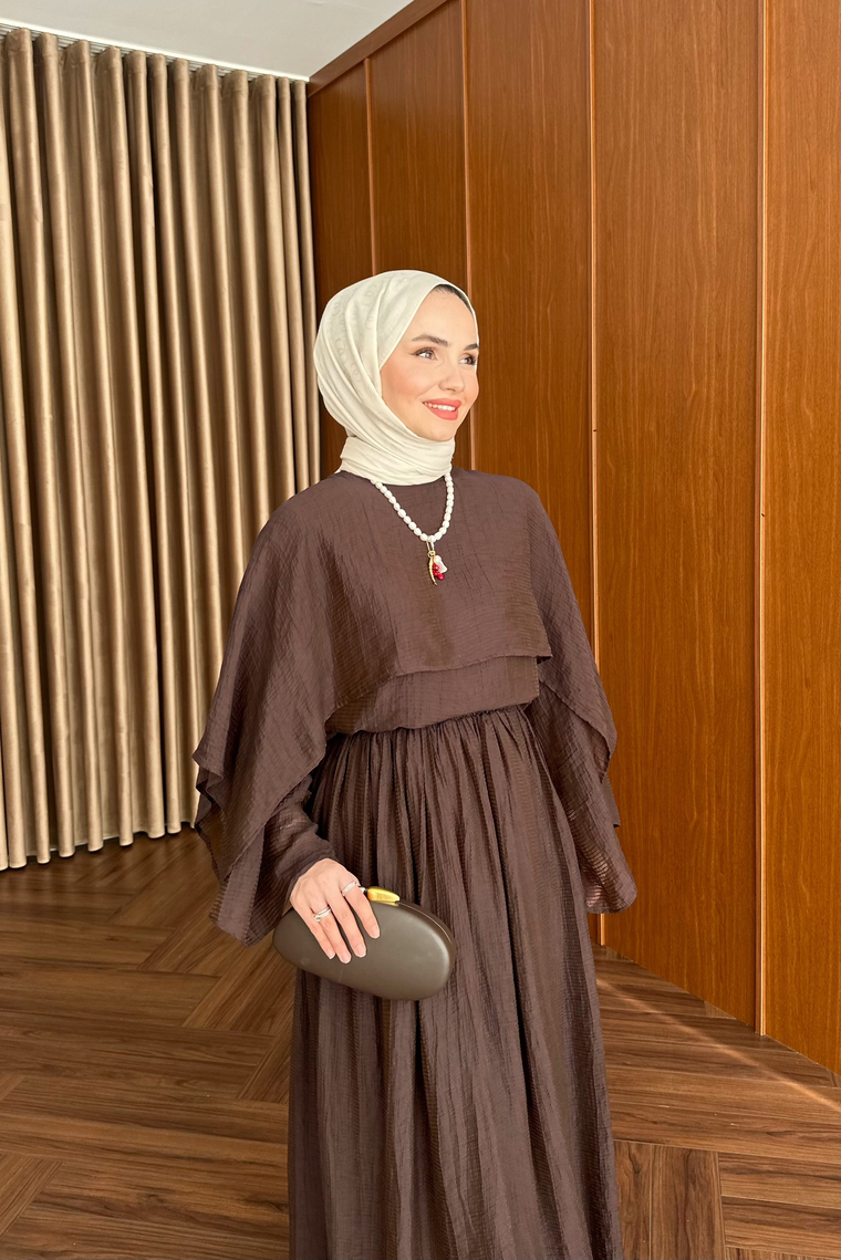Fulia Üçlü Etek Takım - KAHVE