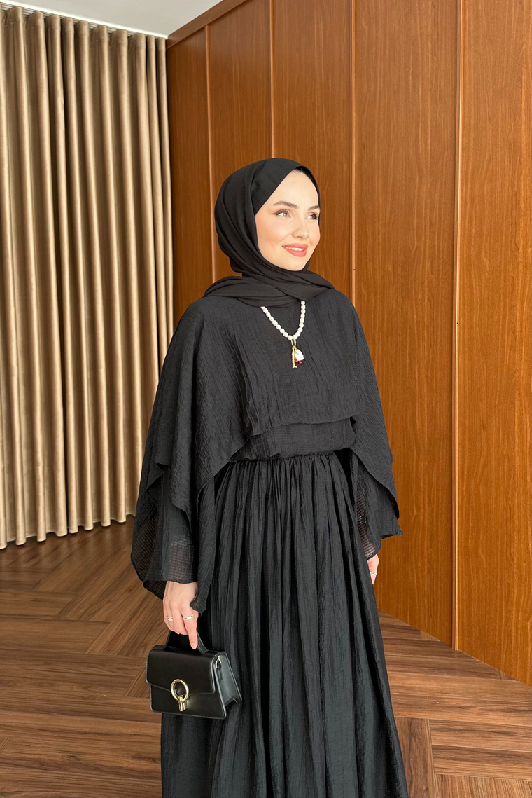 Fulia Üçlü Etek Takım - SIYAH