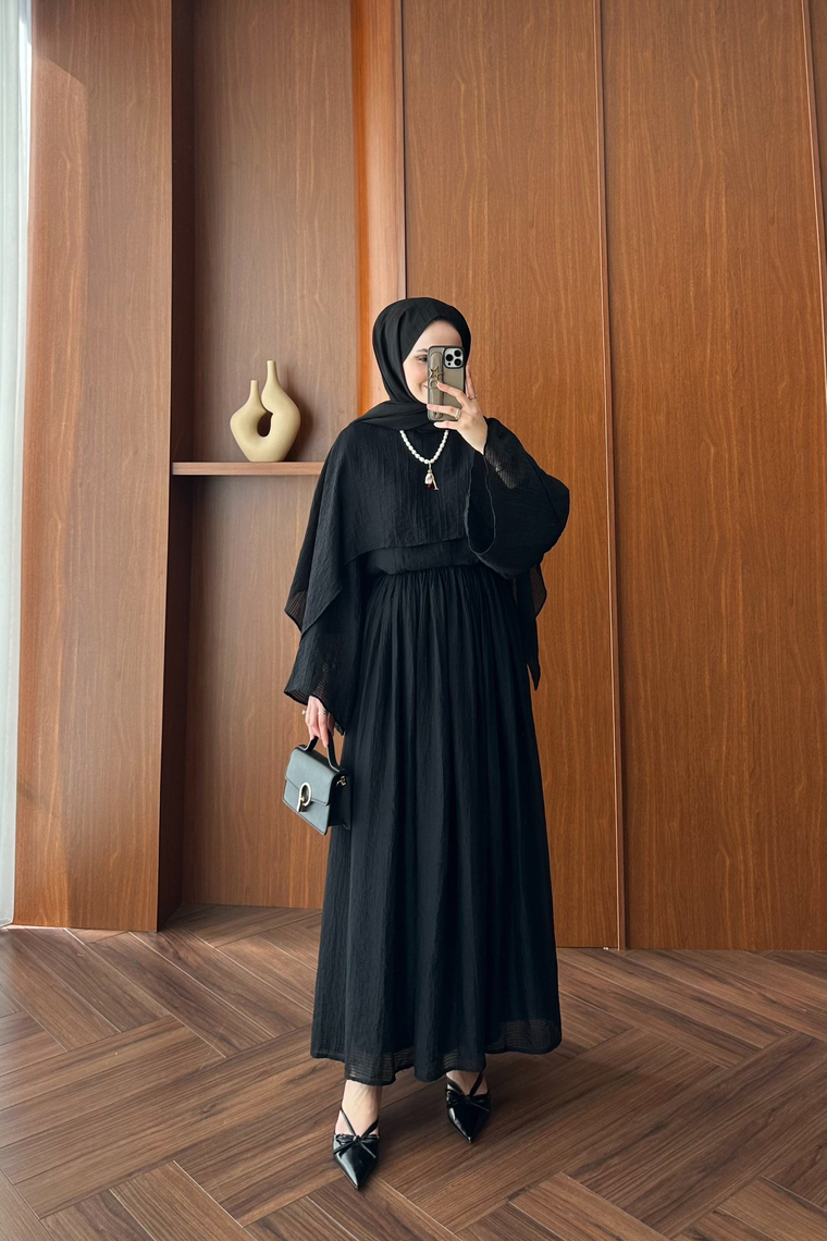 Fulia Üçlü Etek Takım - SIYAH