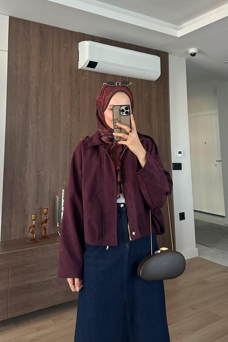 Kaela Fermuarlı Kısa Ceket - MÜRDÜM