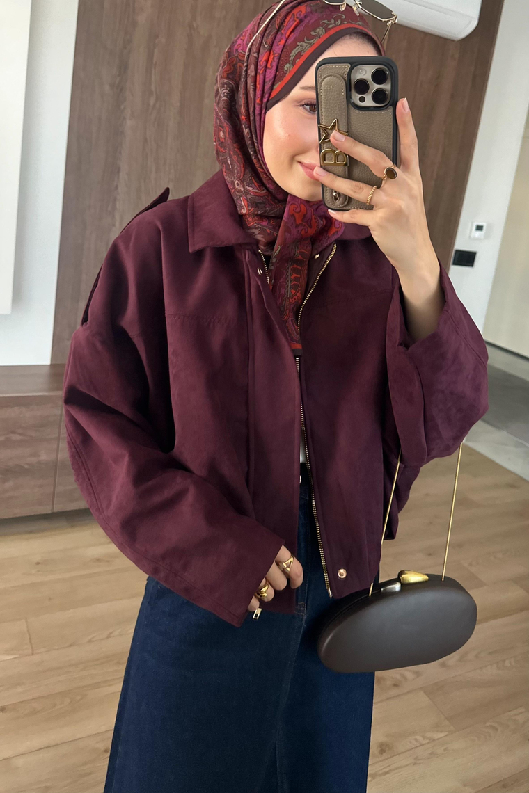 Kaela Fermuarlı Kısa Ceket - MÜRDÜM