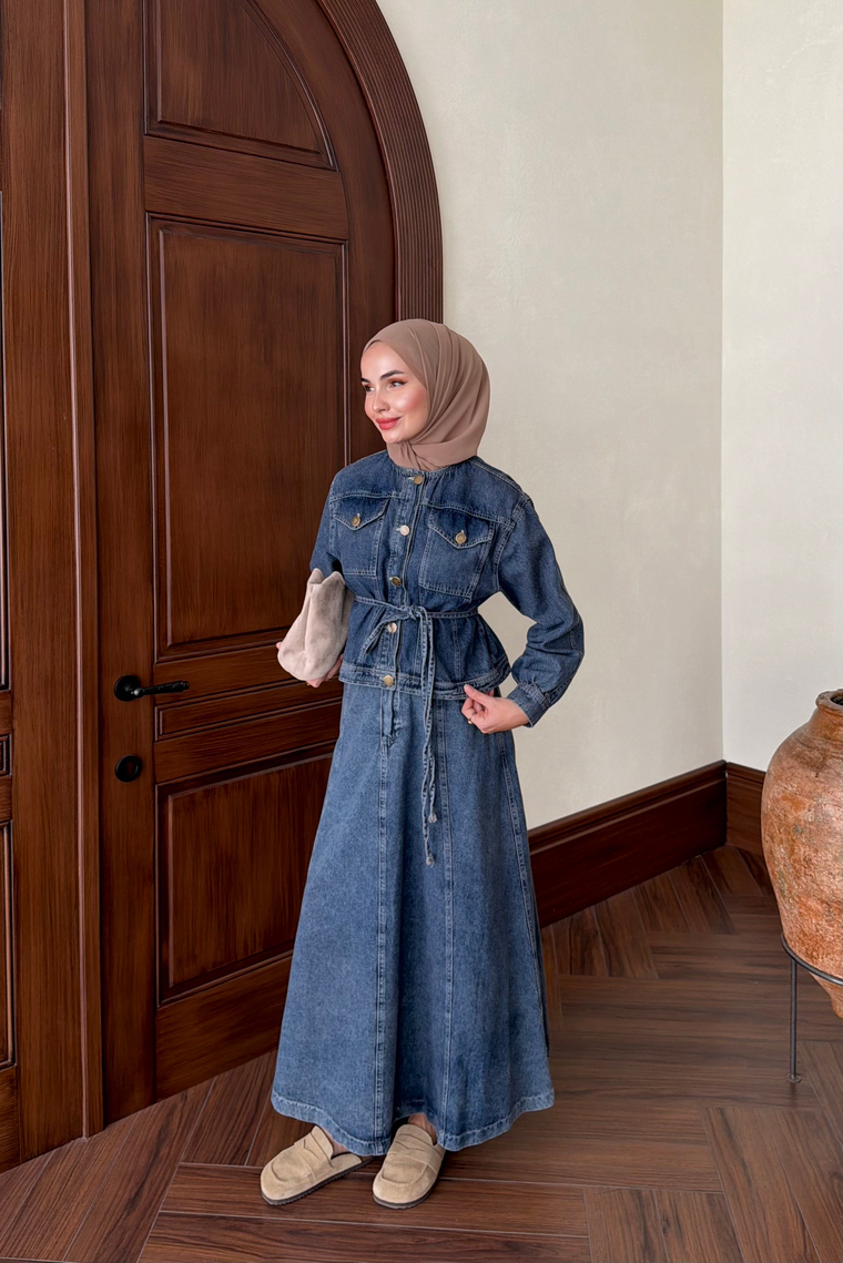 Keiva İkİli Denim Takım - DENİM