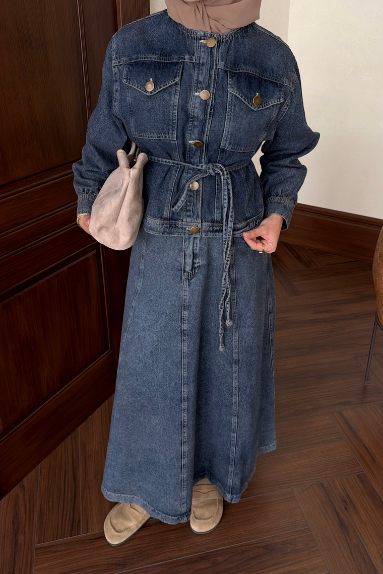 Keiva İkİli Denim Takım - DENİM