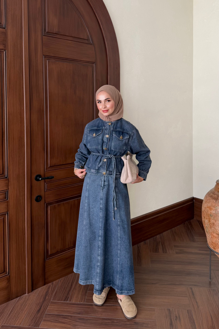Keiva İkİli Denim Takım - DENİM