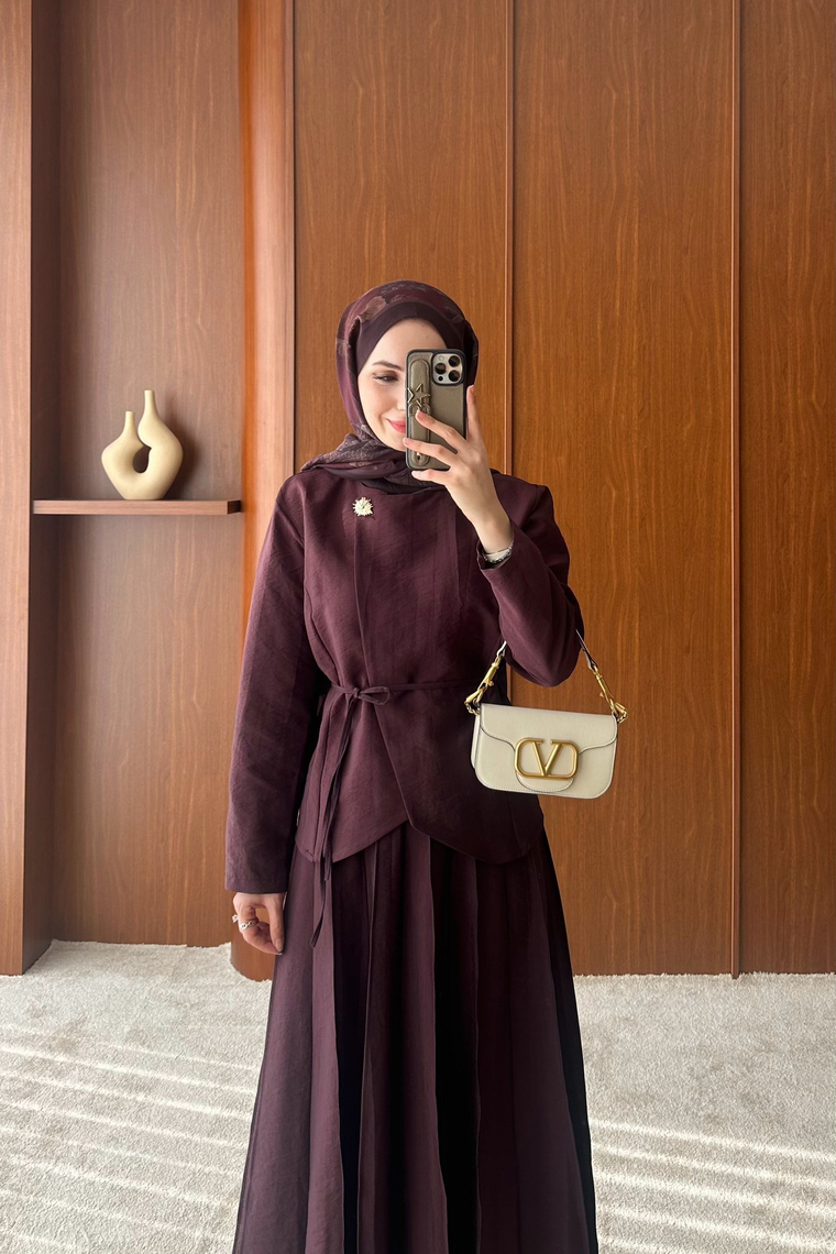 Larin Premium Etek Takım - MÜRDÜM