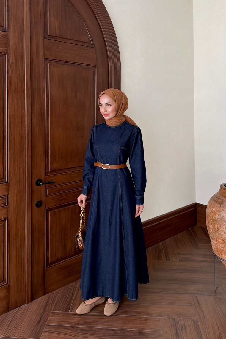 Liora Denim Elbise - DENİM