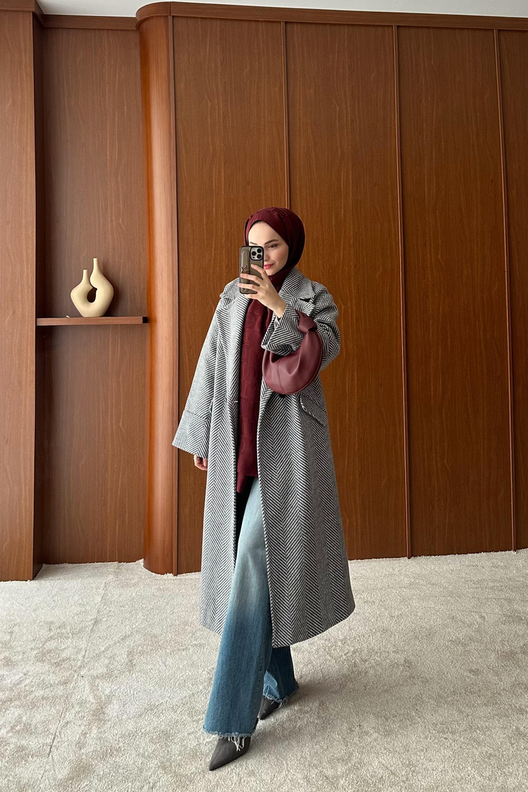 Marivella Kruvaze Kaban - GRİ