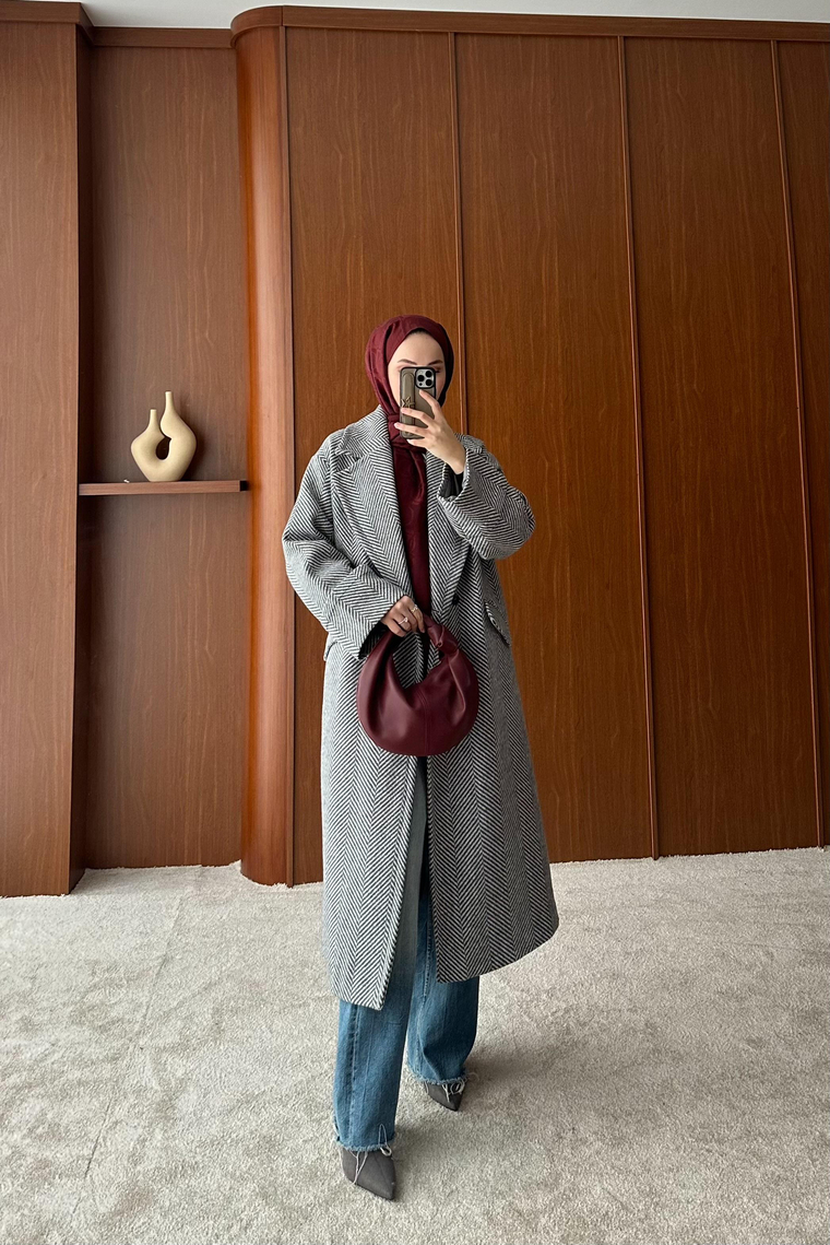 Marivella Kruvaze Kaban - GRİ