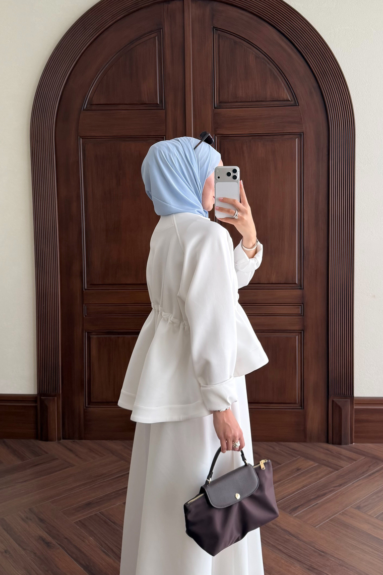 Moisa Kısa Ceket - BEYAZ