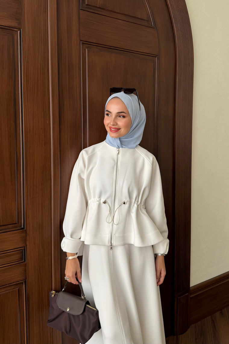 Moisa Kısa Ceket - BEYAZ