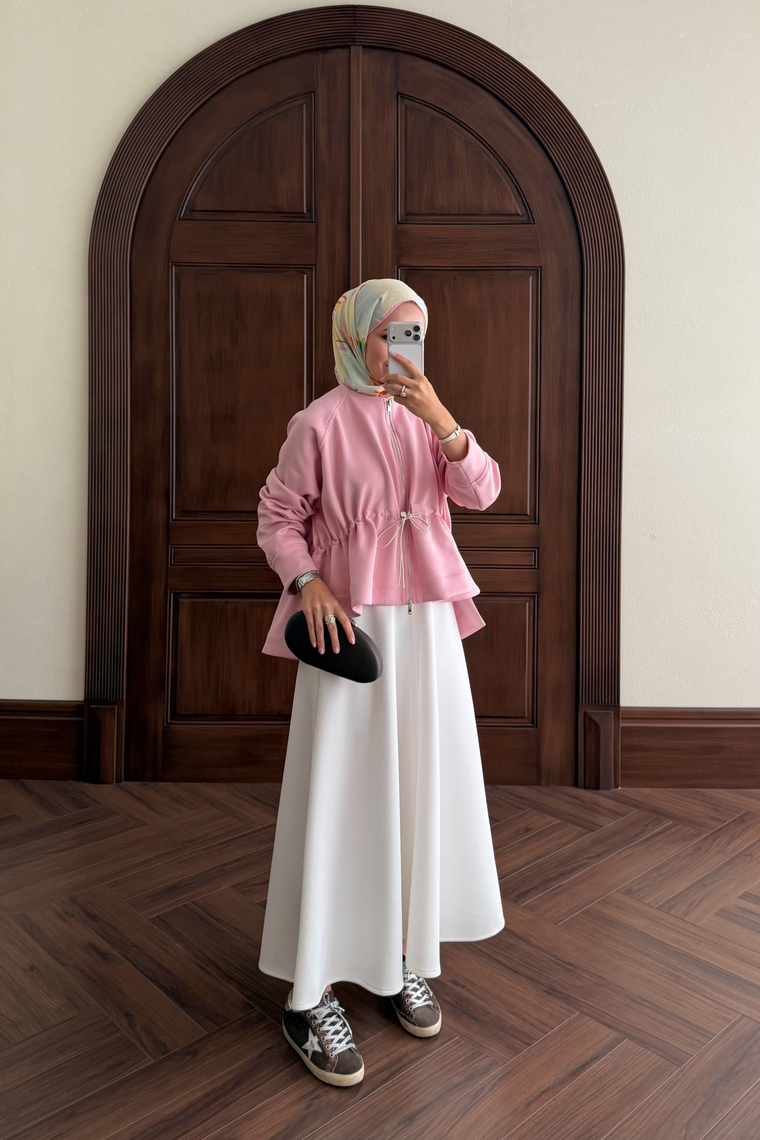 Moisa Kısa Ceket - PEMBE