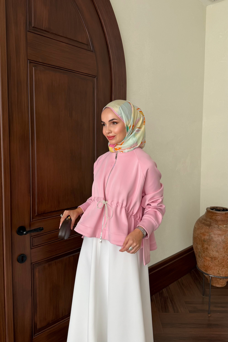 Moisa Kısa Ceket - PEMBE