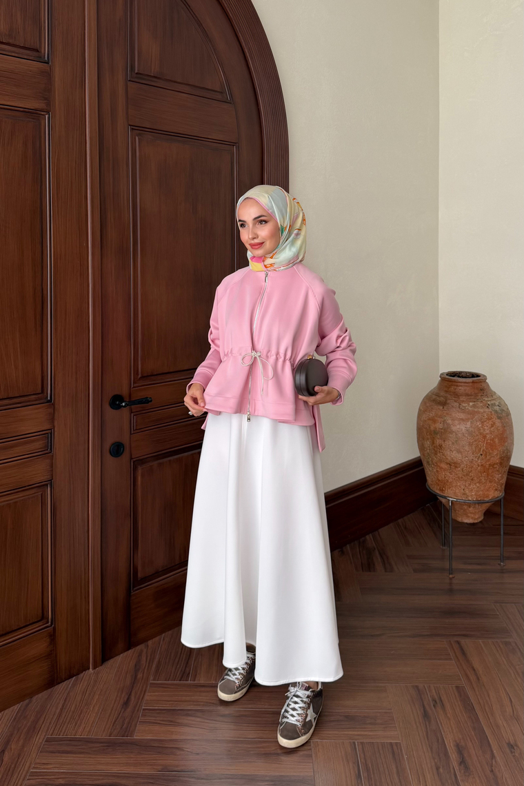 Moisa Kısa Ceket - PEMBE