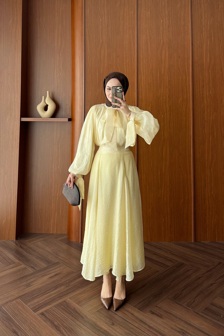 Monasia Gipeli Etek Takım - BUTTER YELLOW