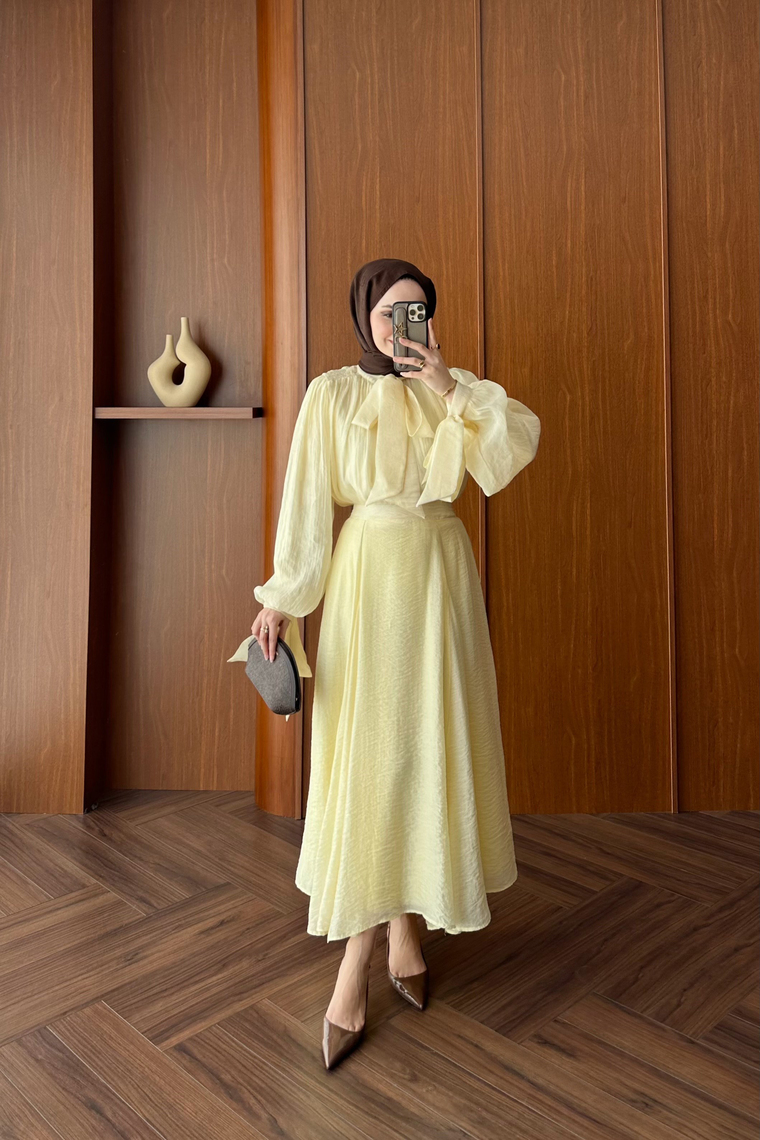 Monasia Gipeli Etek Takım - BUTTER YELLOW