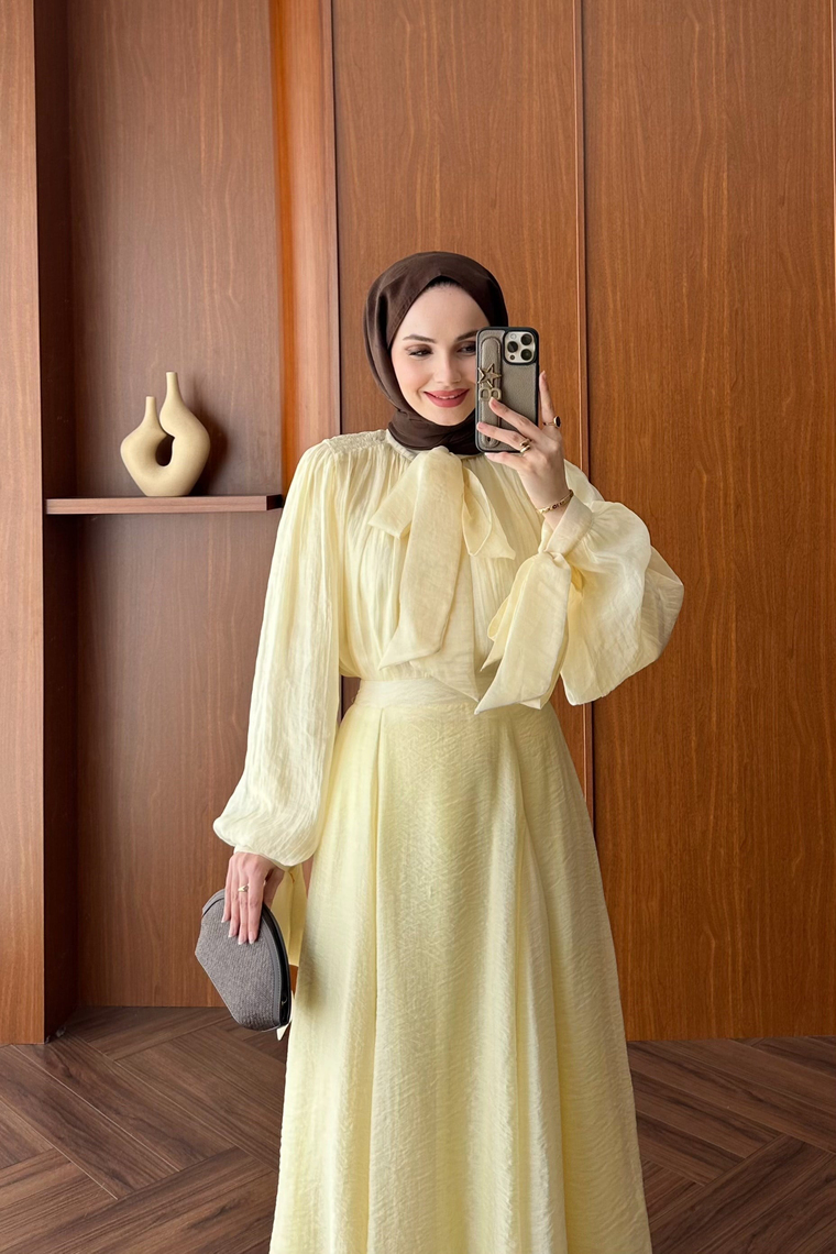 Monasia Gipeli Etek Takım - BUTTER YELLOW