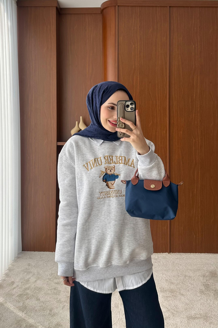 Muadil Sweatshirt - GRİ