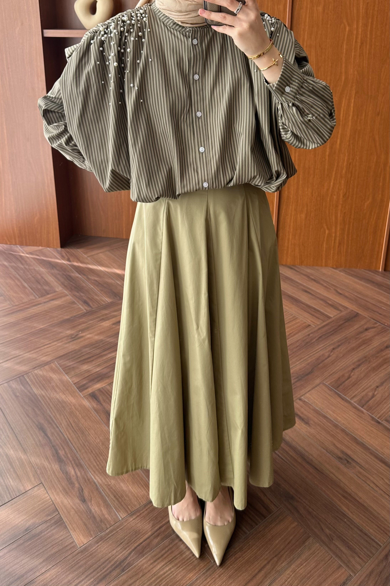 Naturen Parçalı Etek - ÇAĞLA