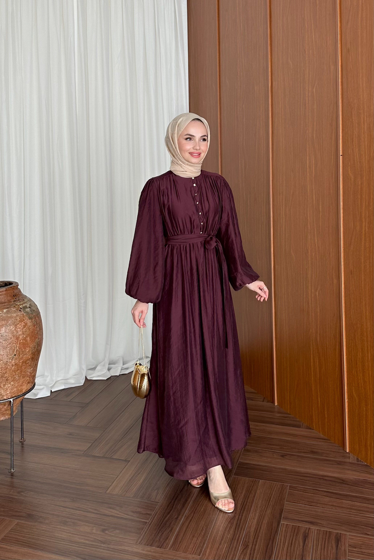 Patara Belden Lastikli Elbise - MÜRDÜM