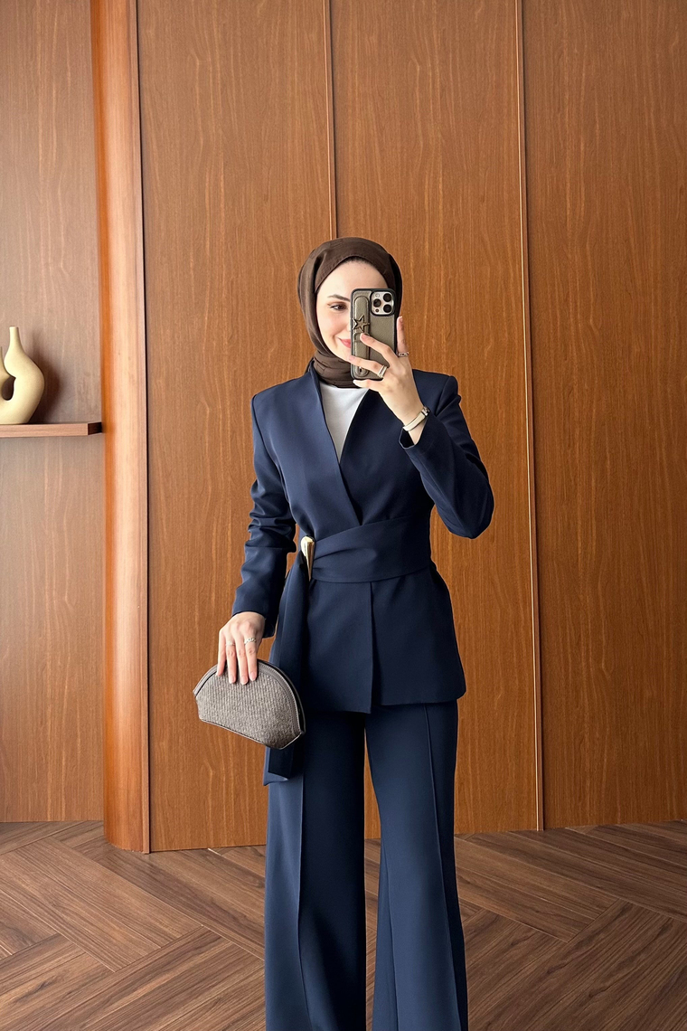 Premium Blazer Pantolon Takım - LACİVERT