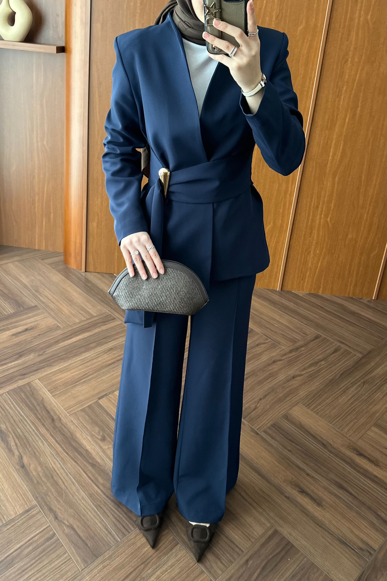 Premium Blazer Pantolon Takım - LACİVERT