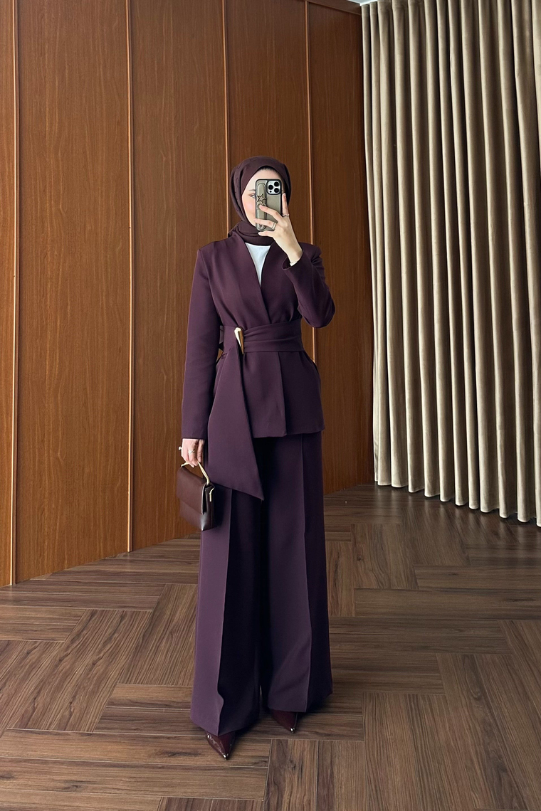 Premium Blazer Pantolon Takım - MÜRDÜM
