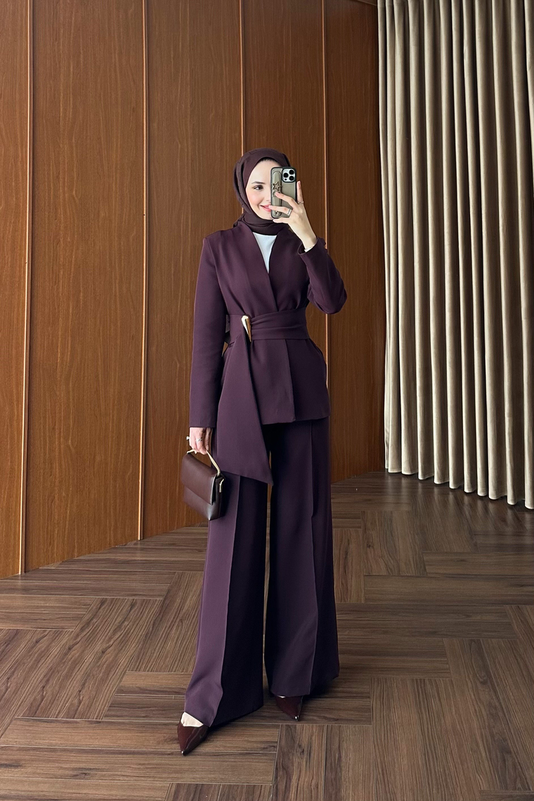 Premium Blazer Pantolon Takım - MÜRDÜM