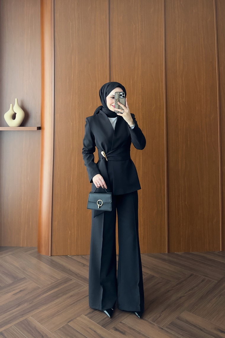 Premium Blazer Pantolon Takım - SİYAH