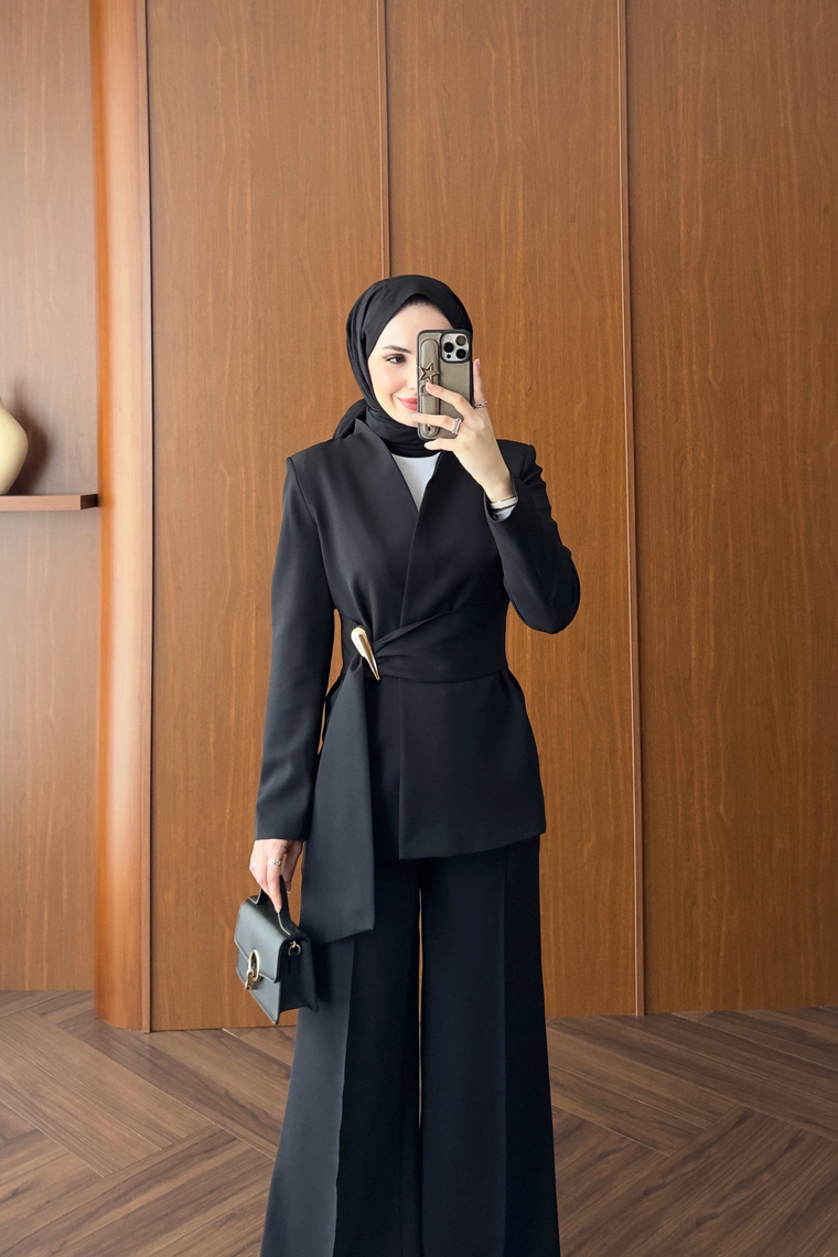 Premium Blazer Pantolon Takım - SİYAH