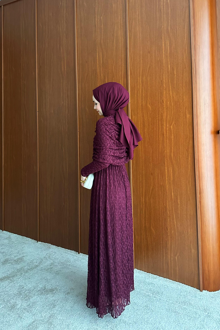 Ravina Dantel Detay Tasarım Elbise - MÜRDÜM