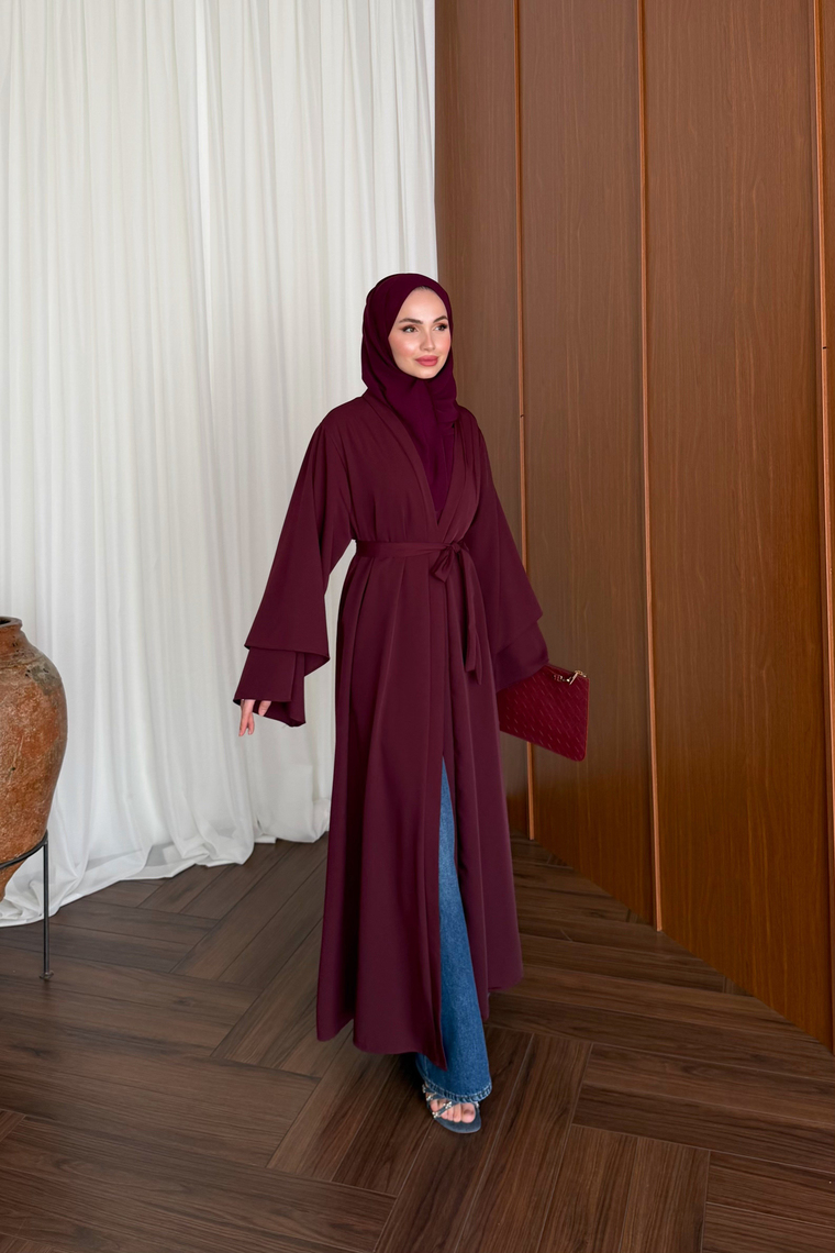 Rena Premium Abaya - BORDO