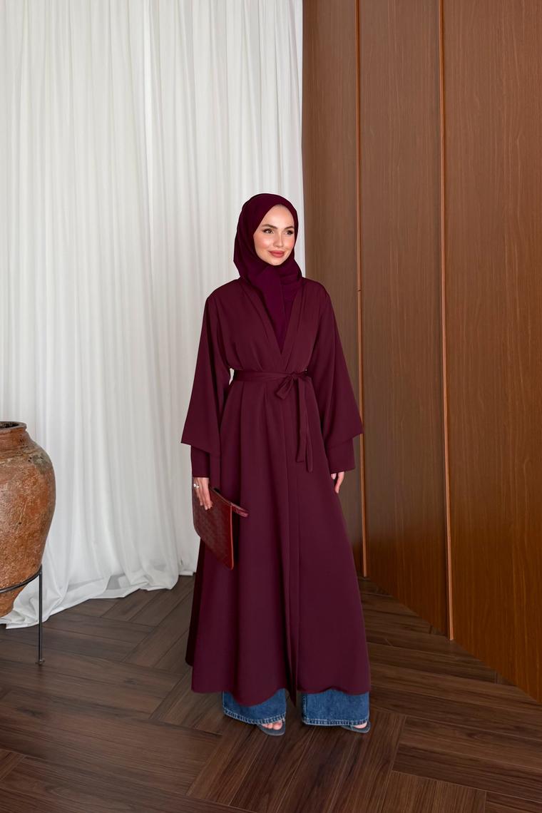 Rena Premium Abaya - BORDO