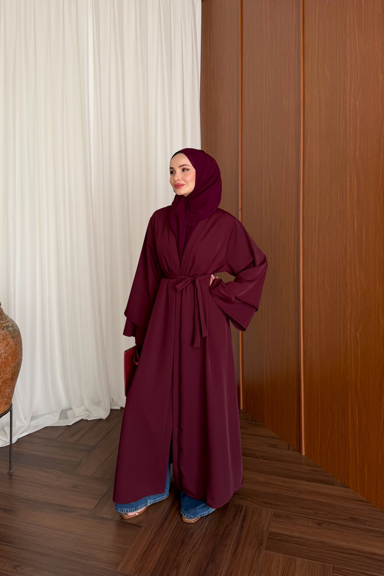 Rena Premium Abaya - BORDO