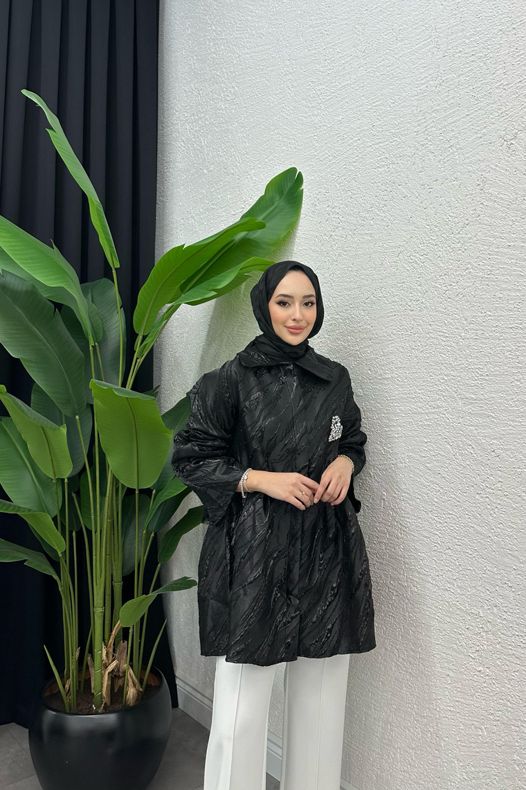 Rosa Brokar Ceket - SİYAH
