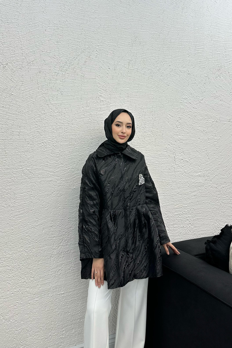 Rosa Brokar Ceket - SİYAH