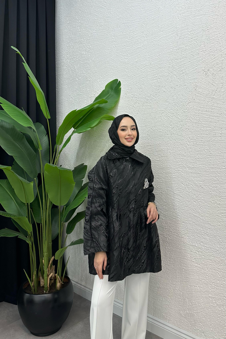 Rosa Brokar Ceket - SİYAH