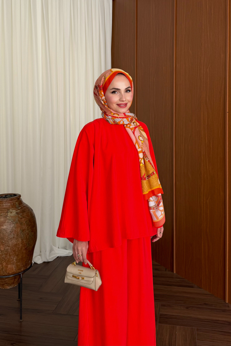 Salaş İkili Pantolon Takım - KIRMIZI