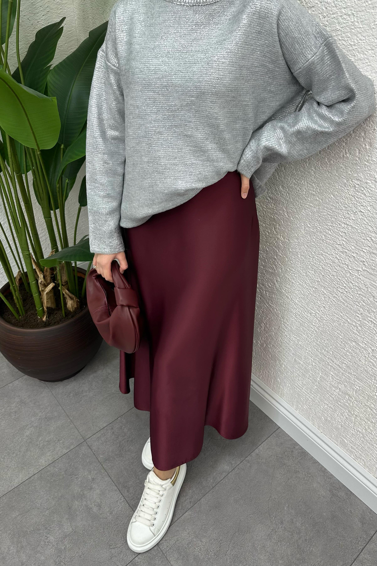 Saten Etek - BORDO
