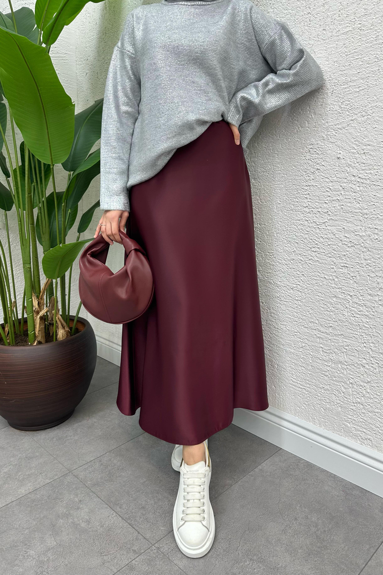 Saten Etek - BORDO