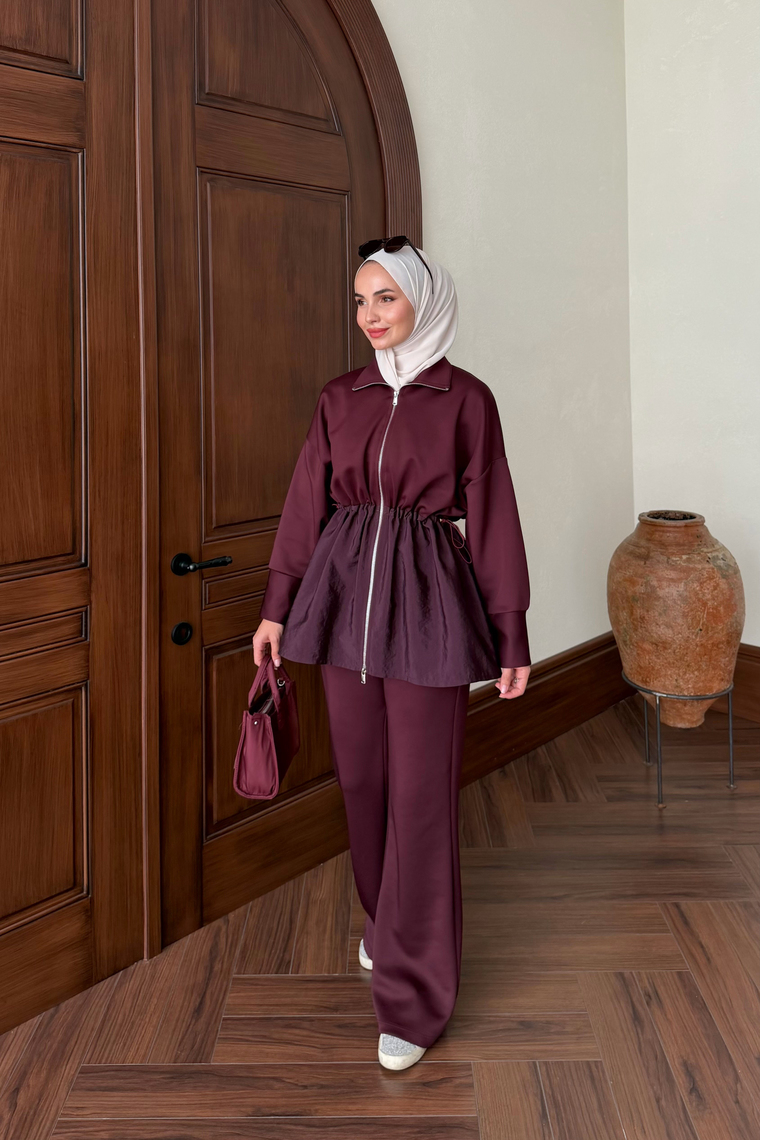 Somia İkili Pantolon Takım - MÜRDÜM