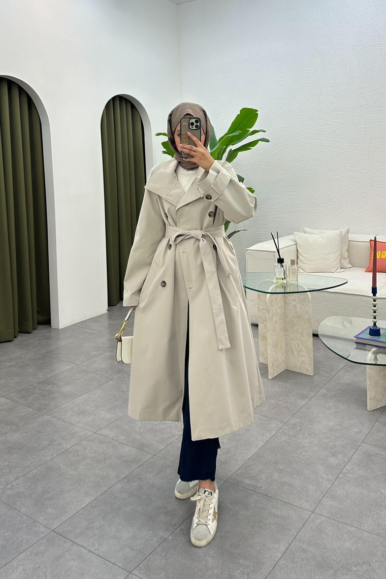Suzana Oversize Trençkot - TAŞ