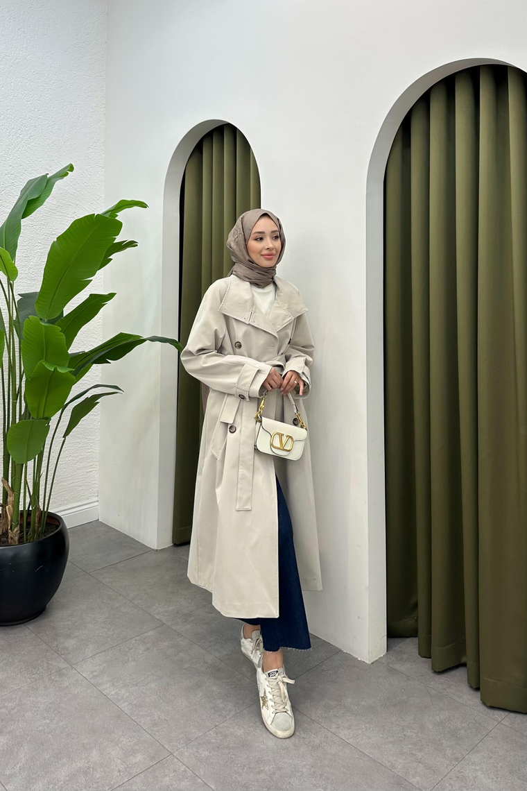 Suzana Oversize Trençkot - TAŞ