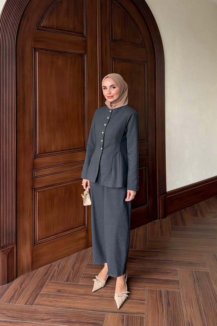Tasarım Ceket Pantolon Takım - ANTRASİT