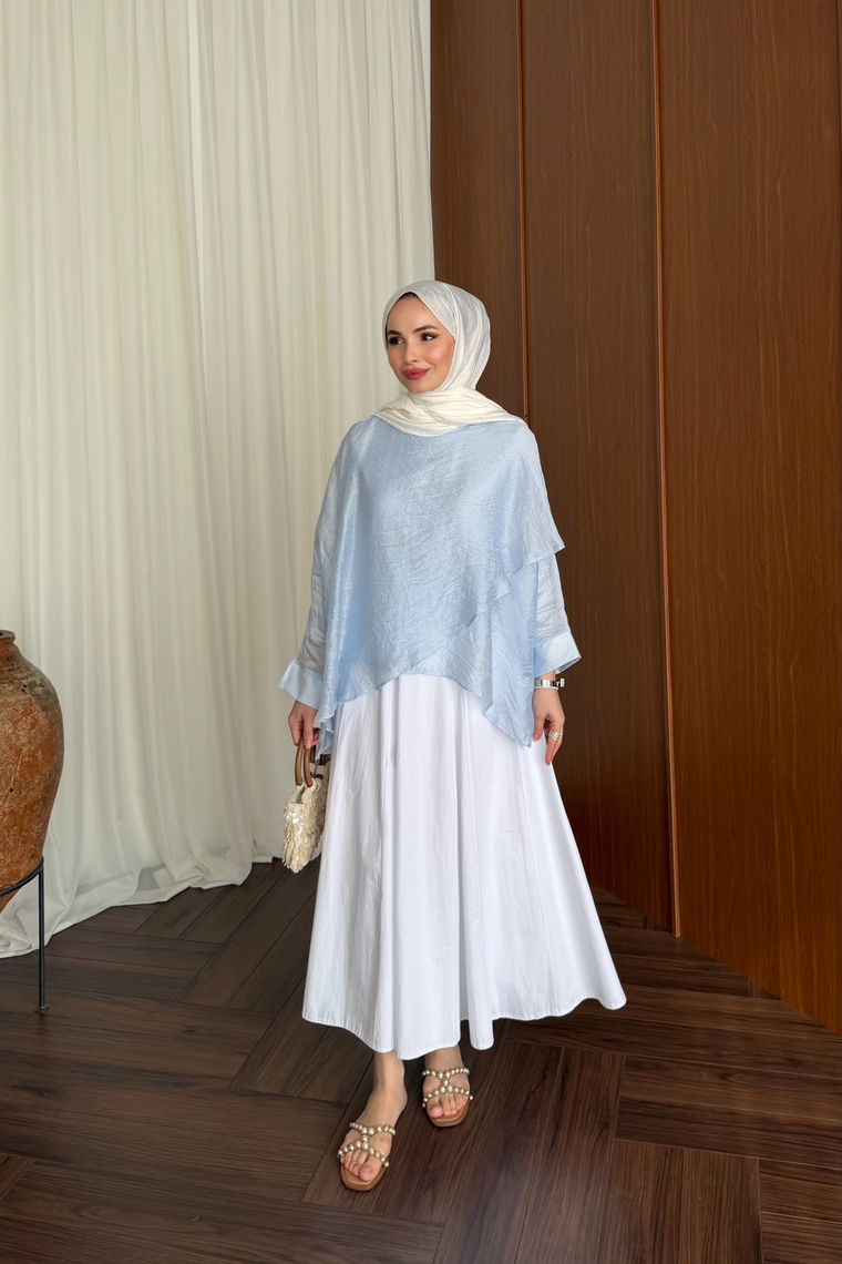 Tasarım Modal Bluz - BEBE MAVİ