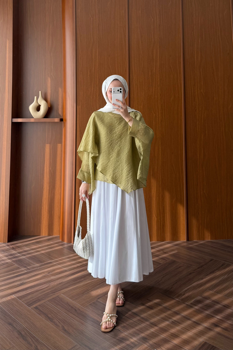 Tasarım Modal Bluz - HAKİ