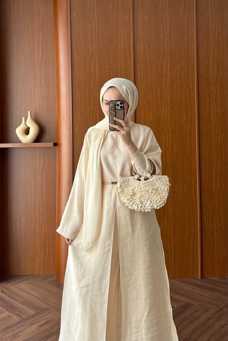 Üçlü Modal Pantolon Takım - TAŞ