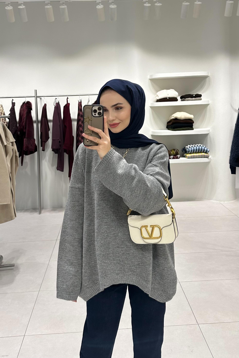 Venila Triko Kazak - GRİ