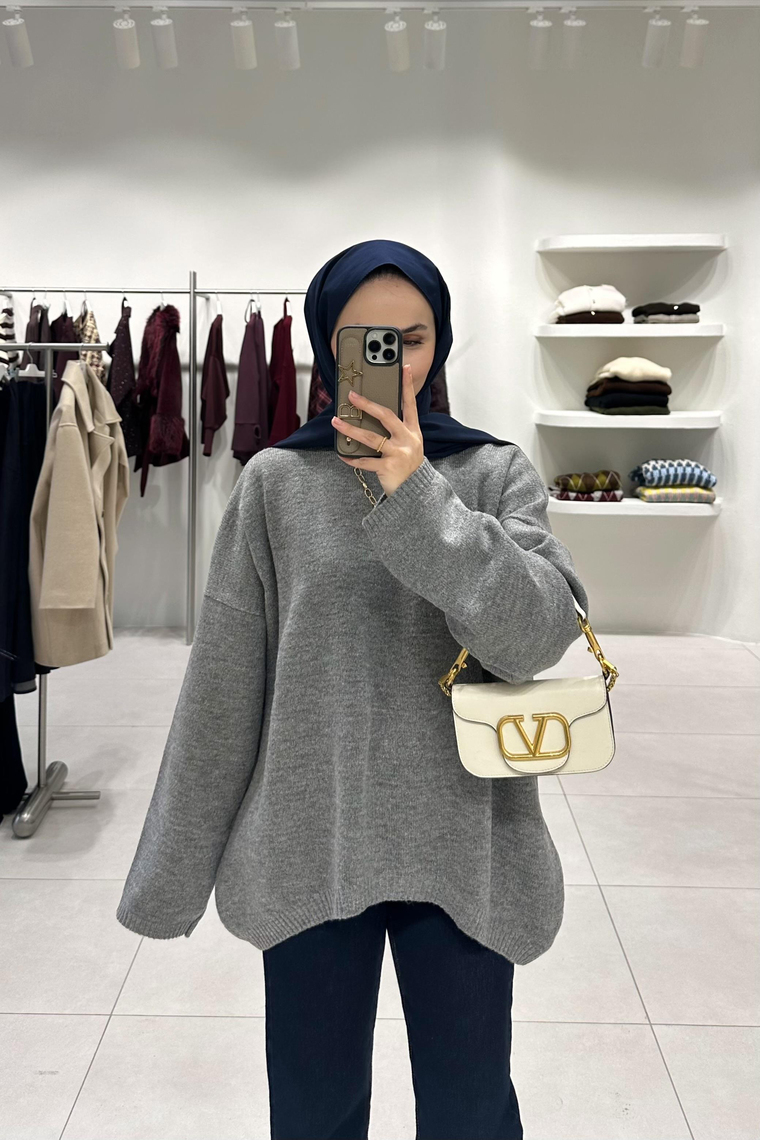 Venila Triko Kazak - GRİ